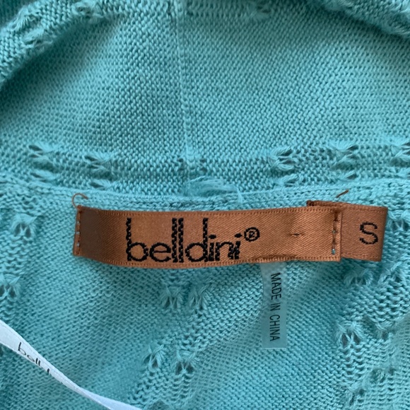 Belldini Teal Long Sleeve Open Front Cardigan- Size Small - Picture 3 of 11